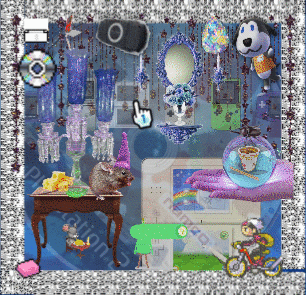 sparkly consoles styled to be whimsy